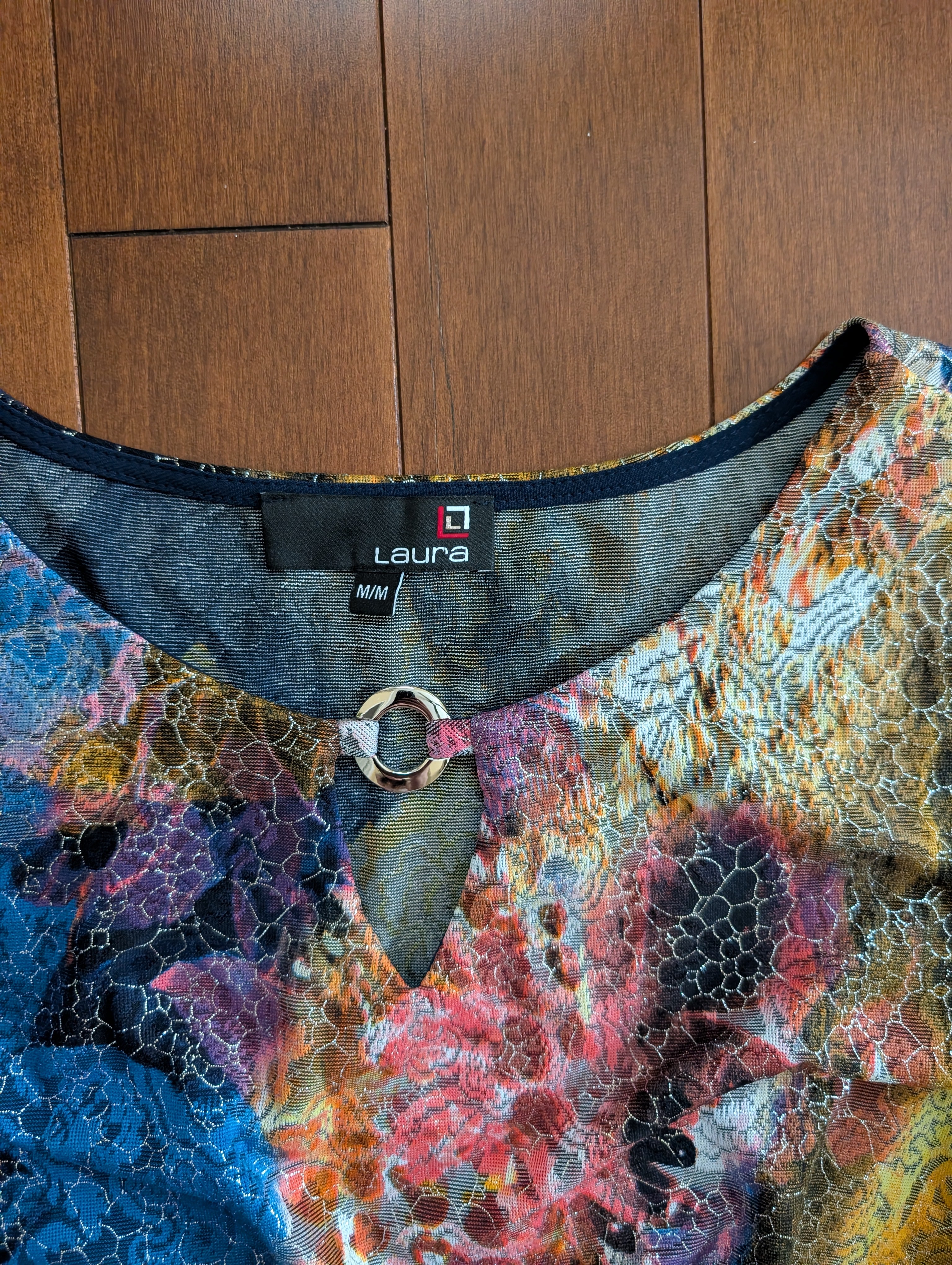 TEXTURE PRINT Y2K VINTAGE TANK TOP