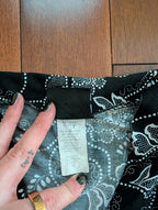 FUNKY Y2K FLORAL LOW CUT VINTAGE TOP