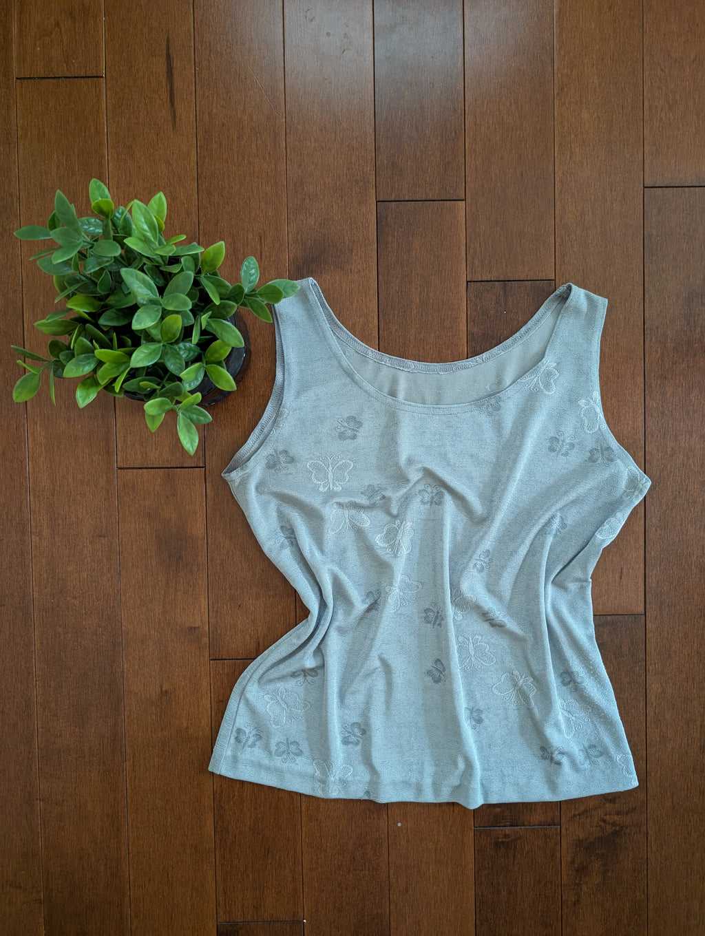 BUTTERFLY PRINT Y2K VINTAGE TANK TOP