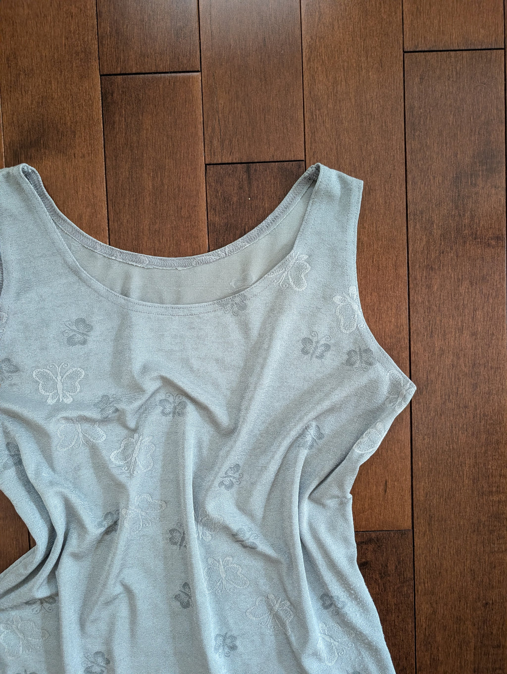 BUTTERFLY PRINT Y2K VINTAGE TANK TOP