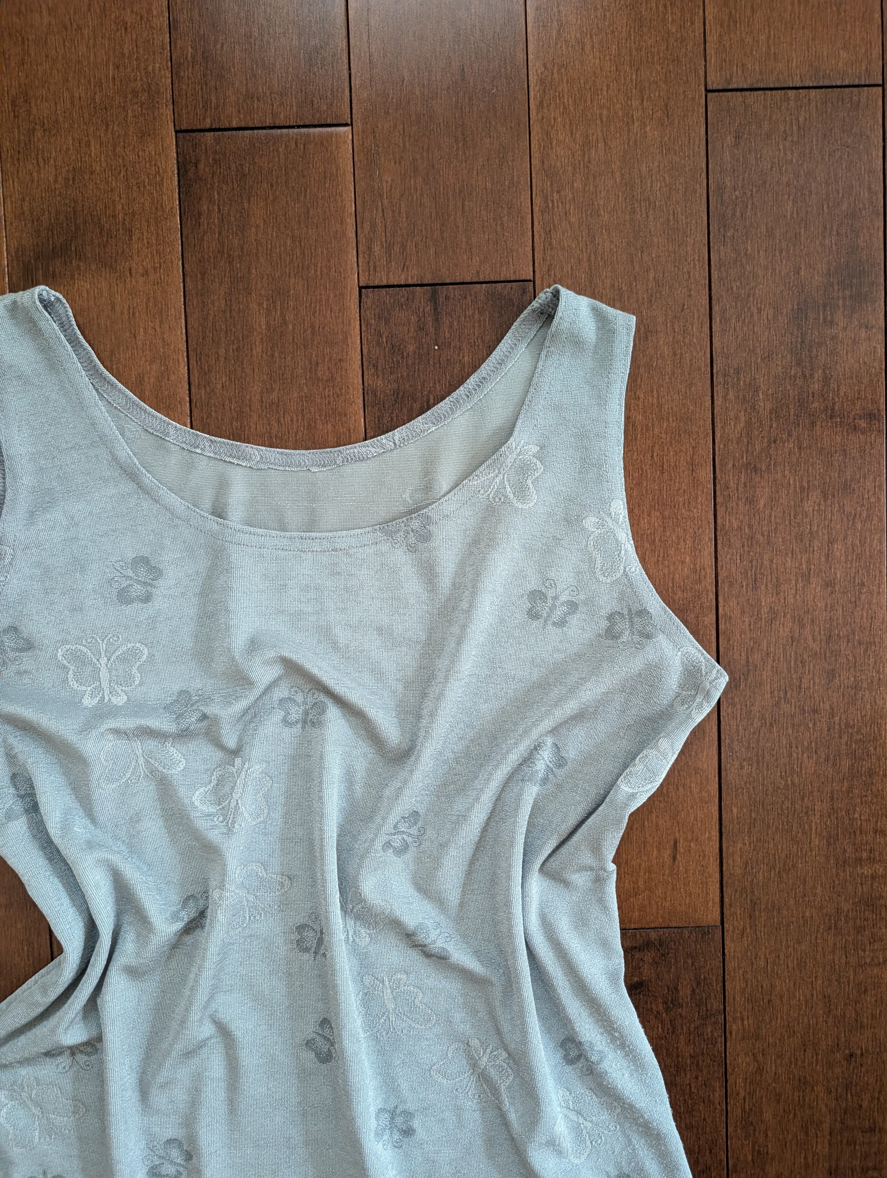 BUTTERFLY PRINT Y2K VINTAGE TANK TOP