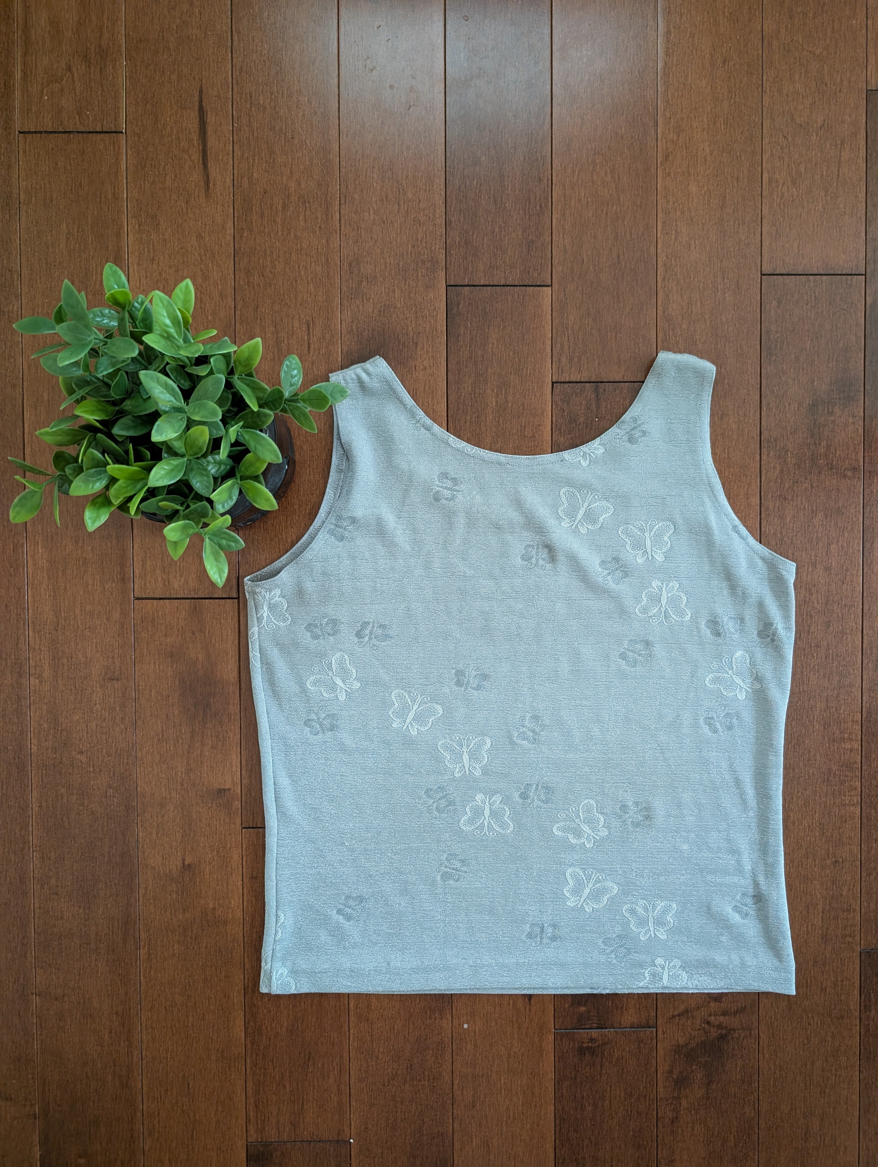 BUTTERFLY PRINT Y2K VINTAGE TANK TOP