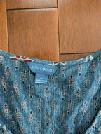 BOHO FLORAL DETAIL Y2K VINTAGE BABYDOLL TOP