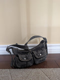 GREY DENIM Y2K VINTAGE MINI SHOULDER BAG