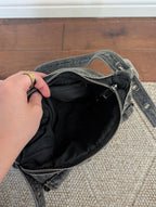 GREY DENIM Y2K VINTAGE MINI SHOULDER BAG