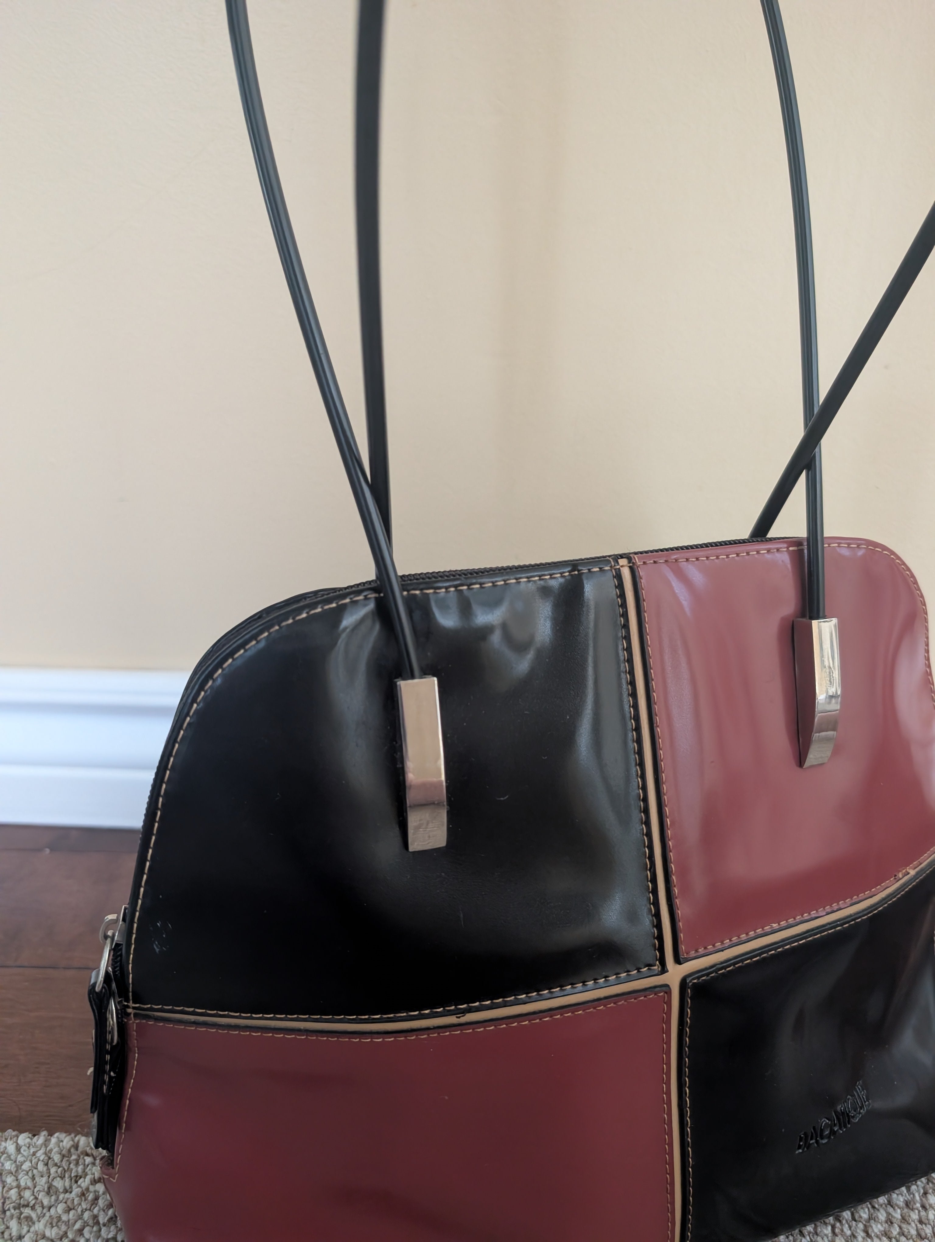 CHECKER PRINT Y2K VINTAGE SHOULDER BAG