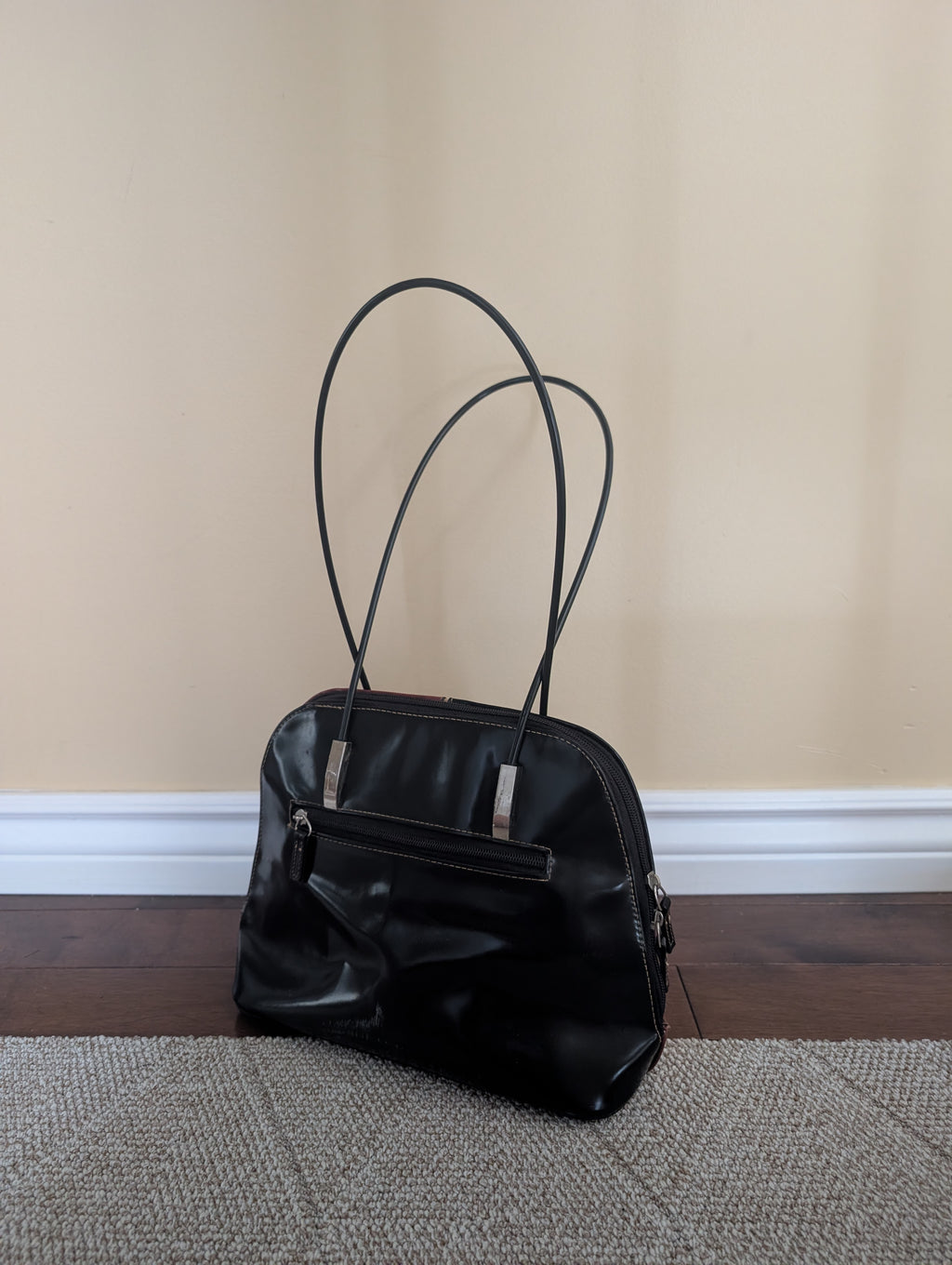 CHECKER PRINT Y2K VINTAGE SHOULDER BAG