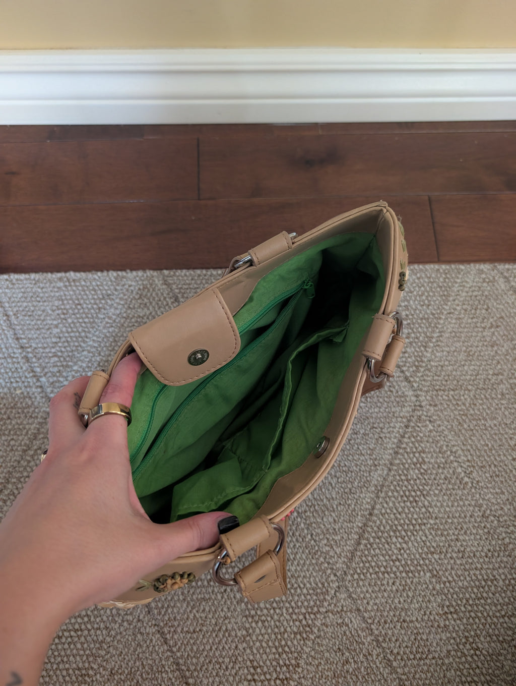 BEACHY WICKER VINTAGE Y2K SHOULDER BAG