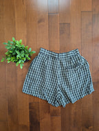 90s CLUB MONACO RAYON GINGHAM SHORTS