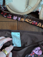 RETRO Y2K CHOCOLATE FLORAL VINTAGE BIKINI