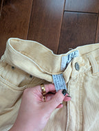 BABY YELLOW VINTAGE 90s JEAN SHORTS