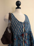 BOHO FLORAL DETAIL Y2K VINTAGE BABYDOLL TOP