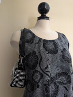 90s SPARKLY FLORAL VINTAGE TANK TOP