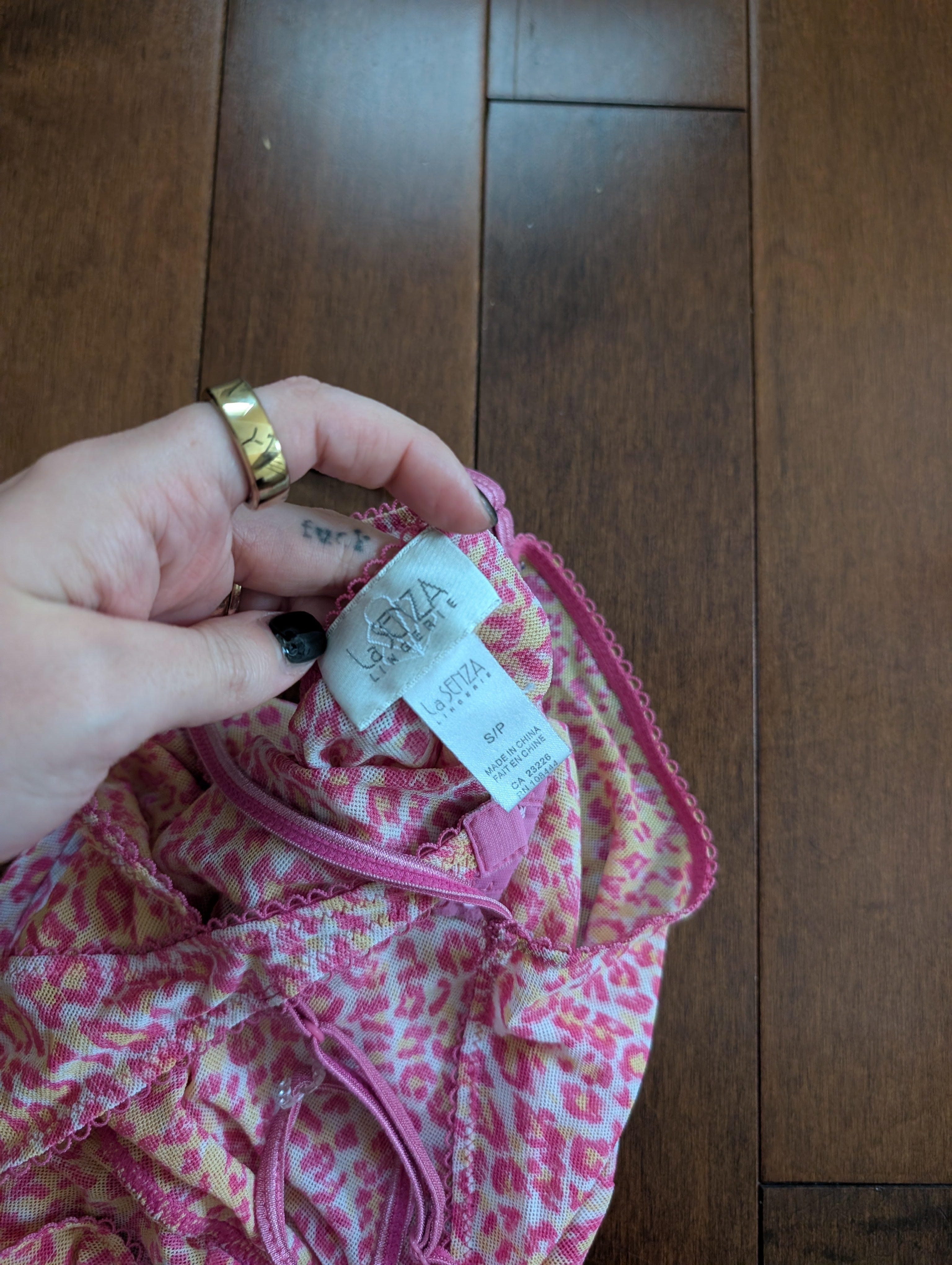 LA SENZA Y2K SHEER LEOPARD MAXI DRESS