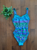 90s GEO AZTEC VINTAGE SWIMSUIT