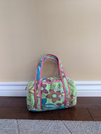 RETRO FLORAL TERRY CLOTH Y2K VINTAGE MINI BAG