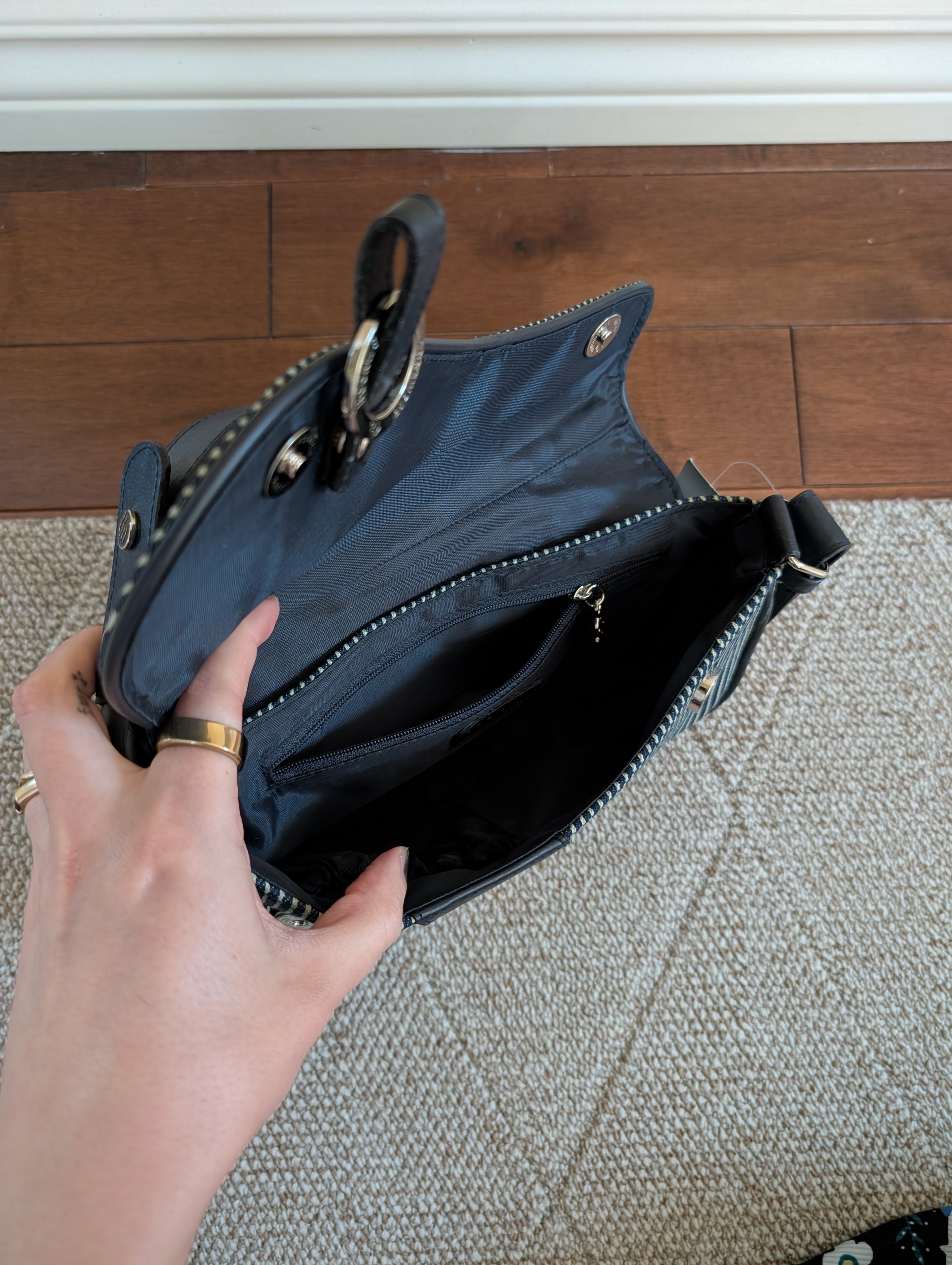 ROCAWEAR Y2K VINTAGE SADDLE SHOULDER BAG