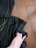 BLACK & GOLD 90s VINTAGE PJ LOUNGEWEAR SET