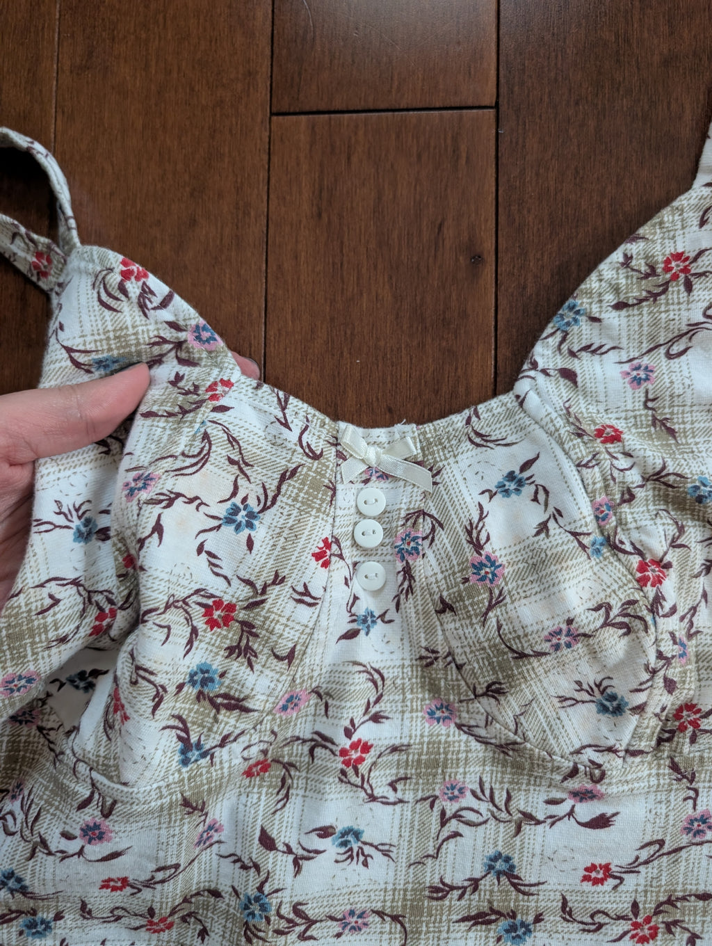 DITSY FLORAL VINTAGE BRALETTE TOP