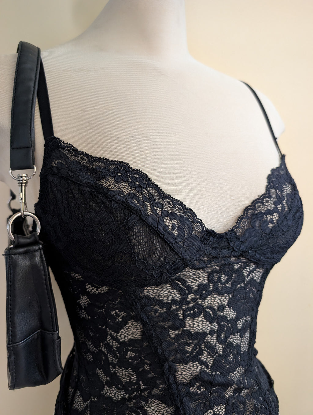 LA SENZA Y2K VINTAGE LACE BUSTIER TOP
