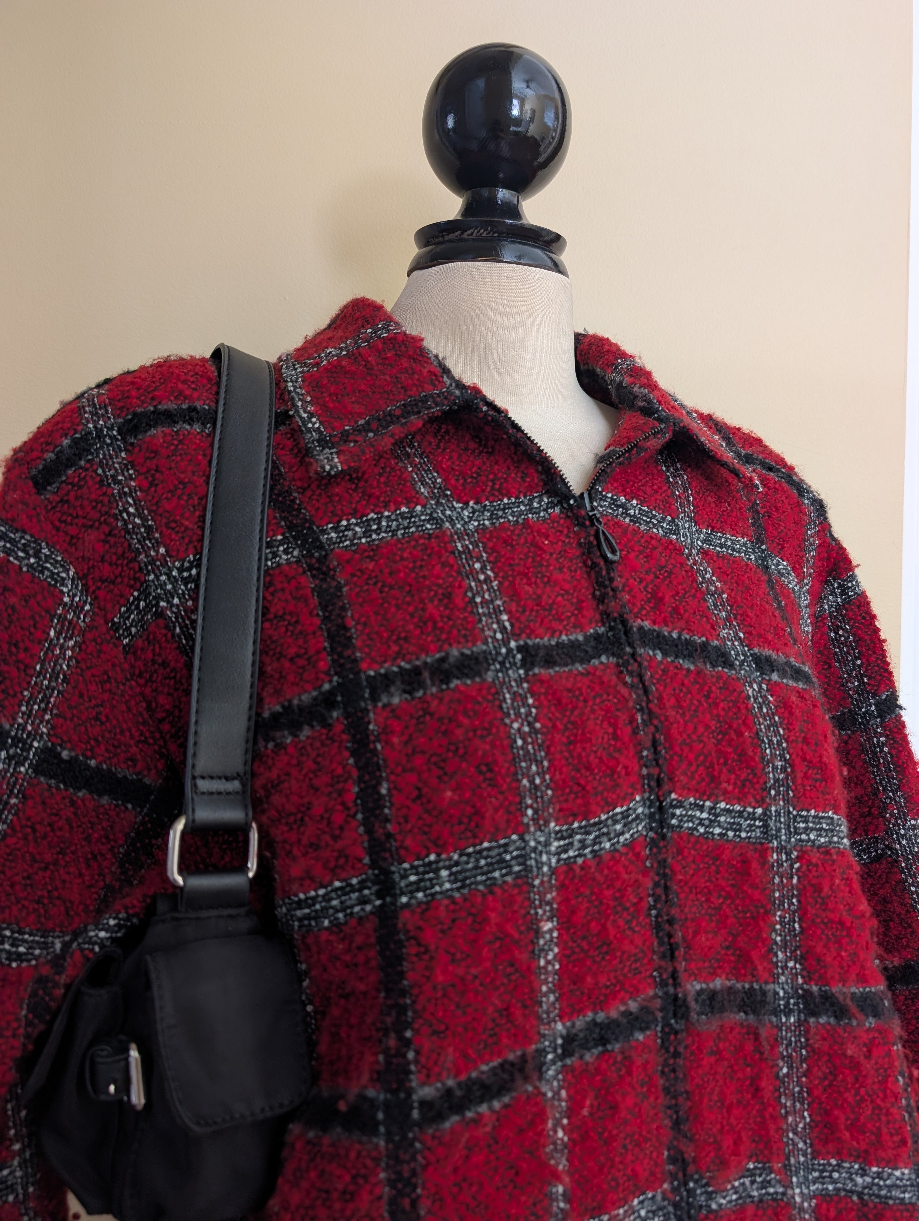 ALFRED DUNNER PLAID PRINT VINTAGE Y2K LIGHTWEIGHT FLANNEL JACKET