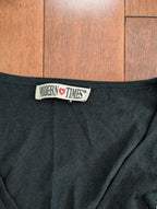 Y2K BEADED FLORAL DETAIL VINTAGE TOP