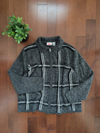 SALT & PEPPER VINTAGE ZIP UP CARDIGAN SWEATER