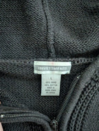 Y2K HOODED KNIT VINTAGE SWEATER
