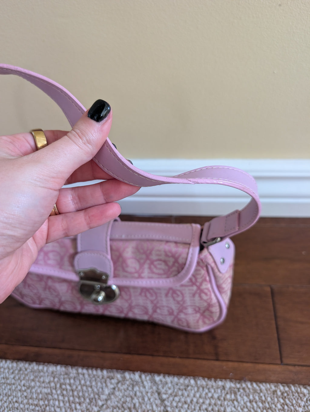 Y2K XO VINTAGE BABY PINK MINI BAG