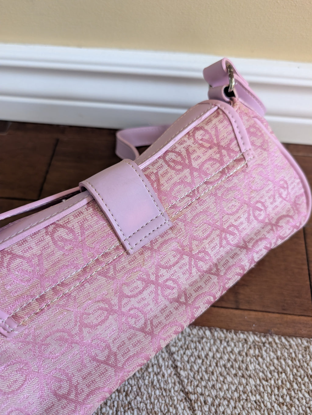 Y2K XO VINTAGE BABY PINK MINI BAG
