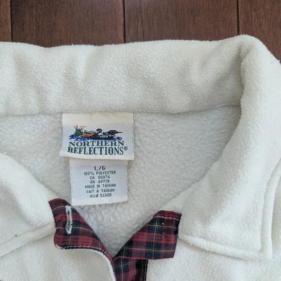 NORTHERN REFLECTIONS NATURE PATCHWORK FLEECE VINTAGE SWEATSHIRT