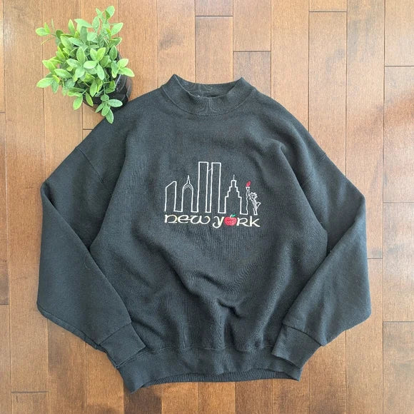 NEW YORK BIG APPLE VINTAGE 1990s GRAPHIC SWEATSHIRT