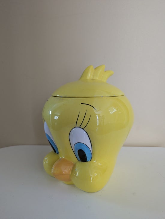 LOONEY TUNES 1998 TWEETY CERAMIC VINTAGE COOKIE JAR