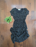 CLIENTELE DITSY FLORAL PRINT VINTAGE 1990s SHORT SLEEVE DRESS