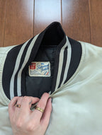 SHAIN LOS ANGELES RAIDERS NFL VINTAGE 1990s SATIN BOMBER JACKET