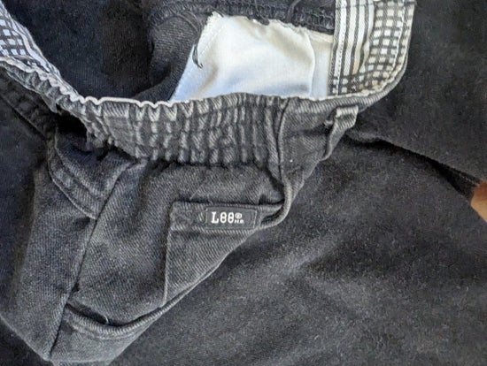 LEE BLACK WASH VINTAGE 1990s BAGGY JEAN SHORTS