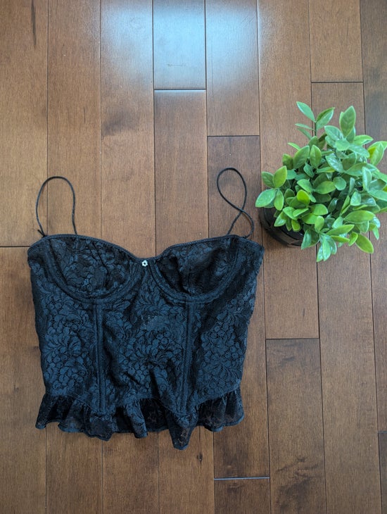 LACEY BUSTIER VINTAGE 1990s CORSET TOP