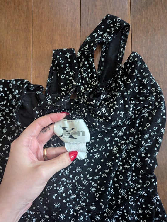 GEN X DITSY CELESTIAL PRINT VINTAGE 1990s DRESS