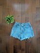 WRANGLER RAW CUT VINTAGE DENIM SHORTS