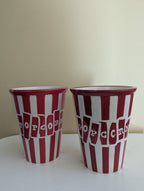 JOSHUA MAXWELL STUDIO RETRO STYLE POPCORN BUCKET BOWLS