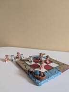 WORLDWISE CATS VS DOGS BEACH THEME VINTAGE TIC TAC TOE SET