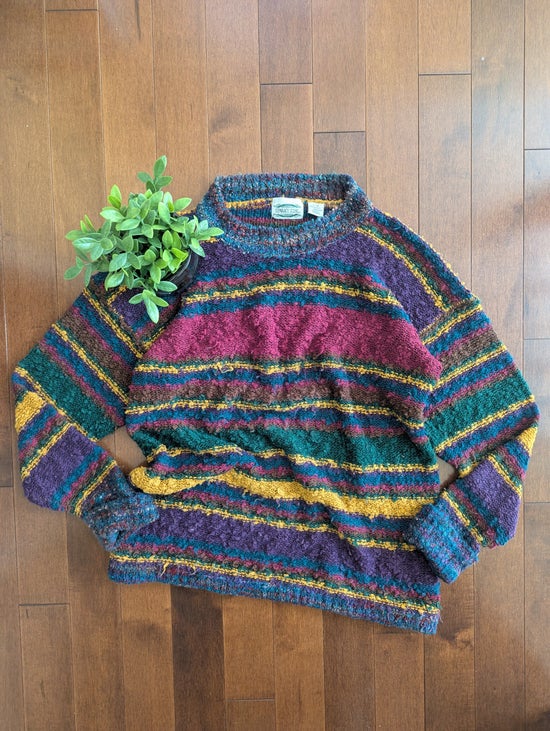 SEPERATE SCENE COLORFUL STRIPE KNIT VINTAGE 1990s SWEATER