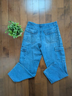 CARGO POCKET MEDIUM WASHED VINTAGE 1990s BAGGY JEANS