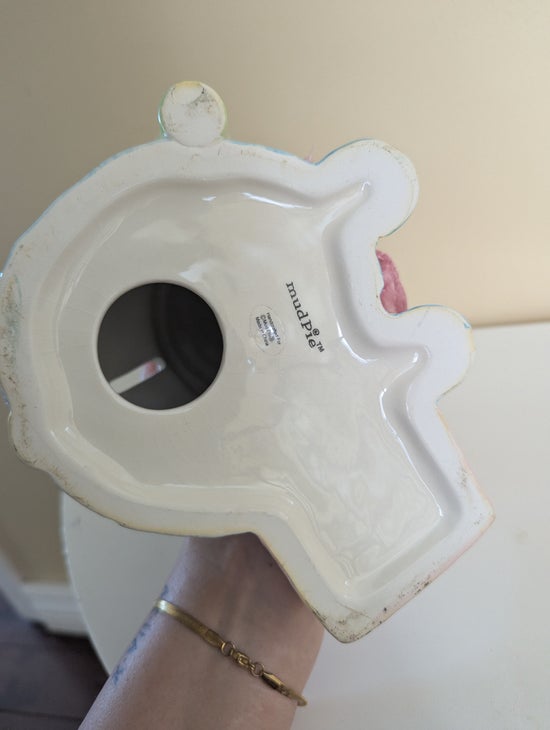 MUD PIE SPA FUND 1993 VINTAGE CERAMIC PIGGY BANK