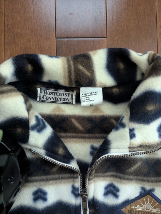 WHISTLER AZTEC PRINT VINTAGE FLEECE SWEATSHIRT