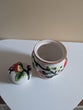 STRAWBERRY DETAIL VINTAGE CERAMIC JAR