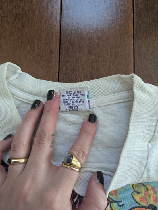 FREEZE BETTY BOOP 'BOOP THERE IT IS' VINTAGE 1990s ALL OVER PRINT TSHIRT