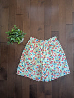LIZ CLAIBORNE LIZ SPORT DITSY FLORAL PRINT 1990s VINTAGE SHORTS