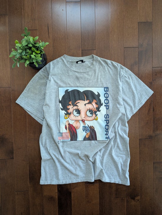 CHANGES BETTY BOOP 'BOOP SPORT' VINTAGE 1990s GRAPHIC TSHIRT