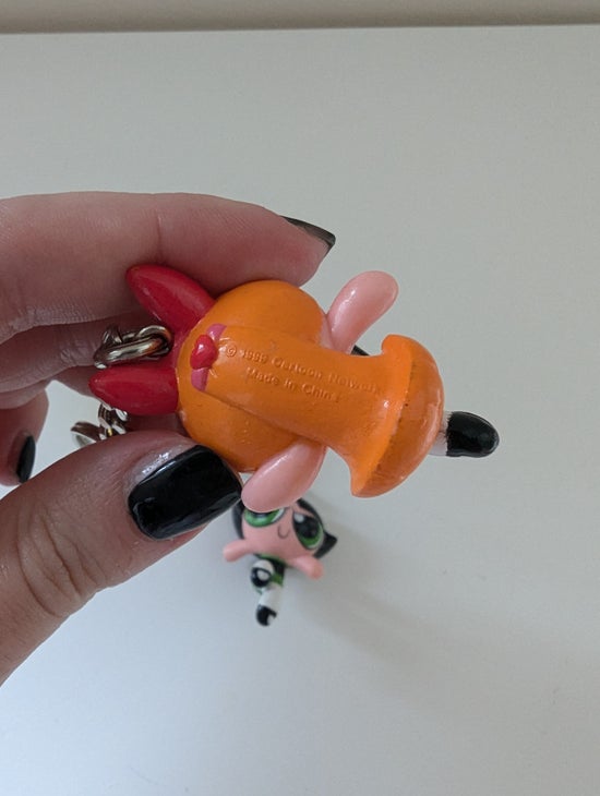 POWERPUFF GIRLS VINTAGE 1999 KEYCHAINS